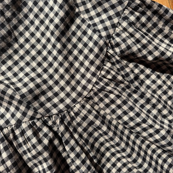 GAP Black and Cream Gingham Dress NWT - Picture 5 of 6